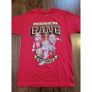 San Francisco 49ers Football Tee Shirt Size Mens Medium Niner Gang Bay Area New
